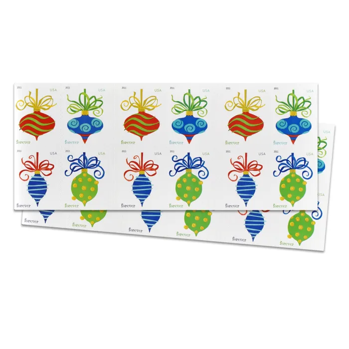 2011 Holiday Baubles - Forever Stamps
