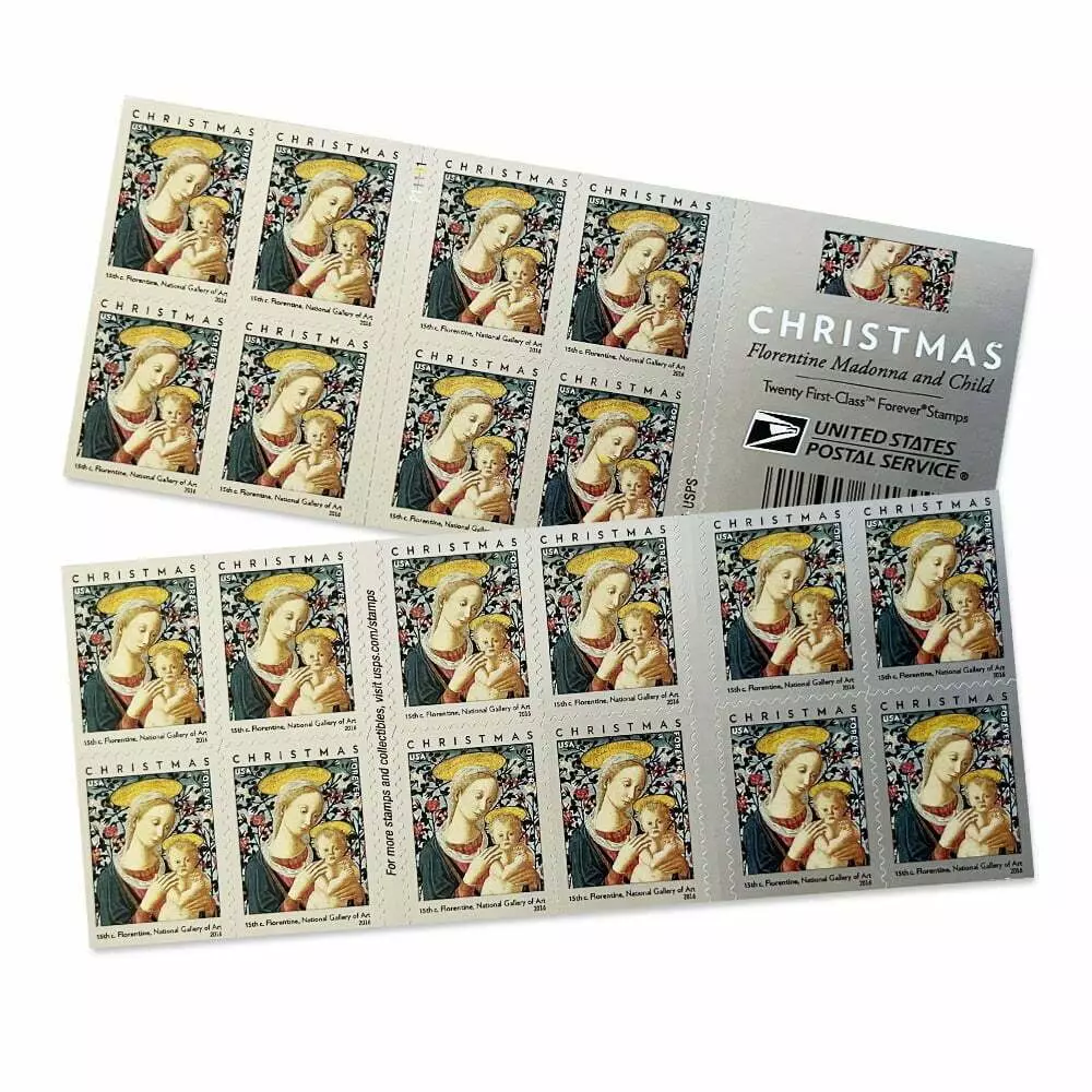 2016 Florence Madonna and Child Stamps - Forever Stamps